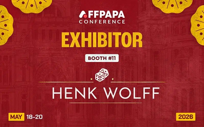 AffPapa Conference Madrid 2026 - Henk Wolff Exhibitor Booth 11 - May 18-20