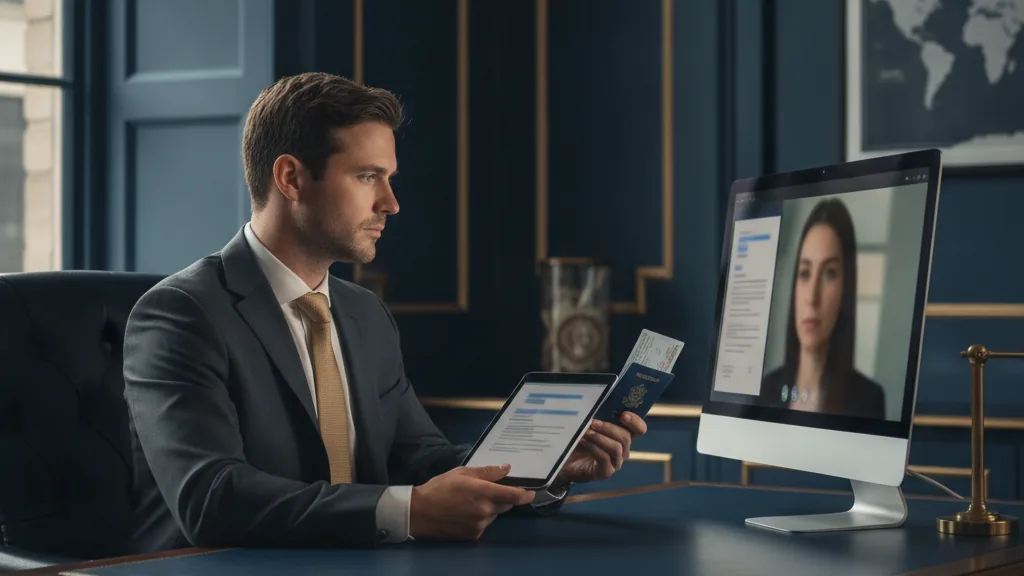 Compliance officer running KYC verification for an operator