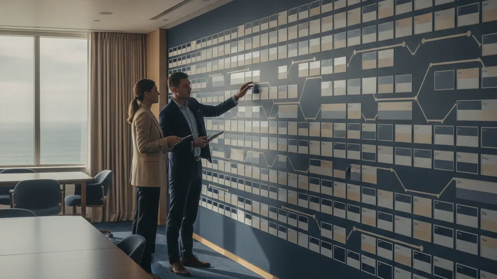 Mapping an online casino launch timeline with a team