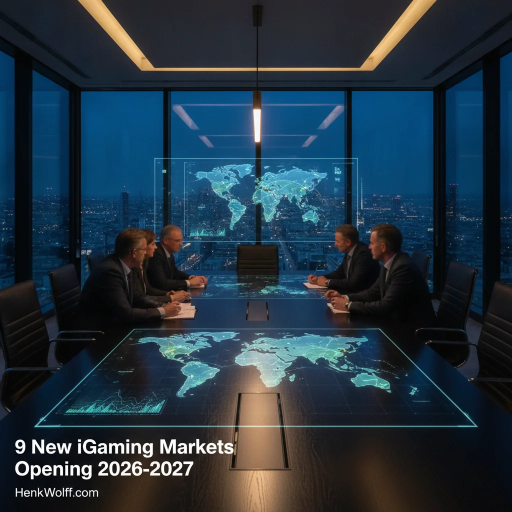 Modern executive boardroom overlooking a city skyline at twilight.