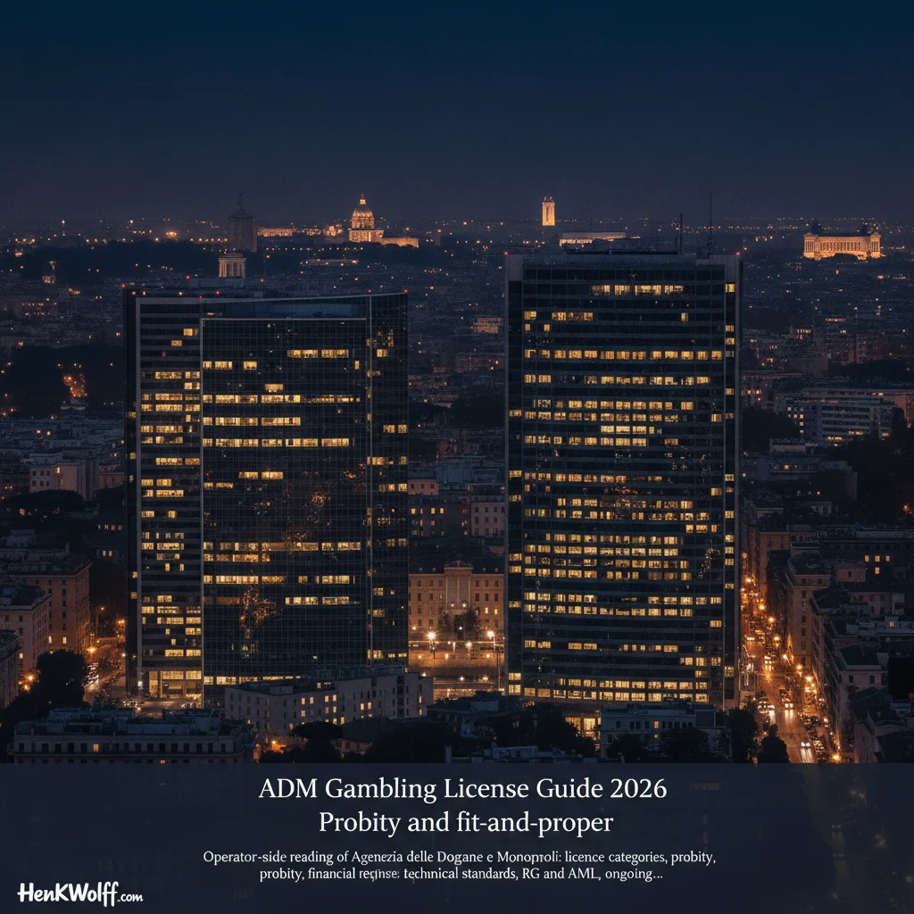 Aerial view of Rome's financial district at blue hour, city lights glowing.
