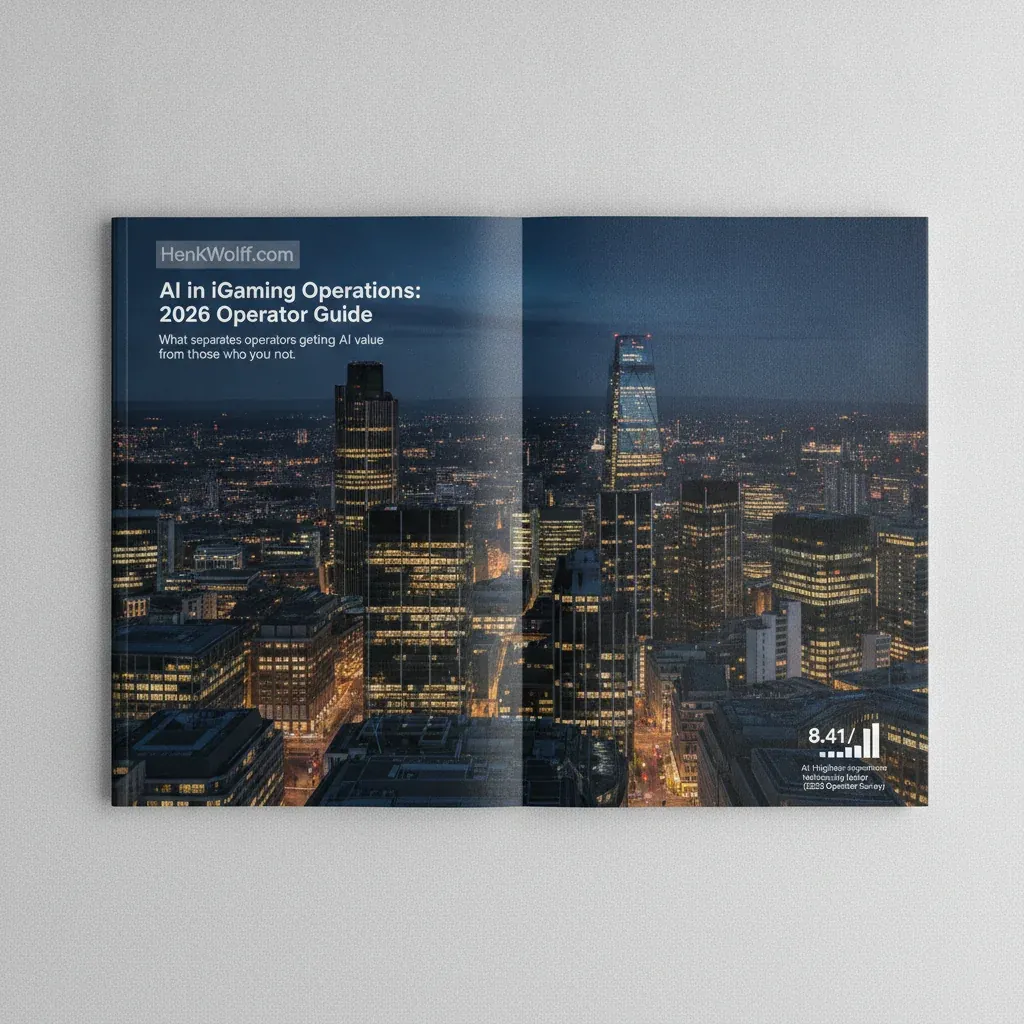 Elevated wide-angle view of London's financial district at blue hour, modern office towers with warm lights.