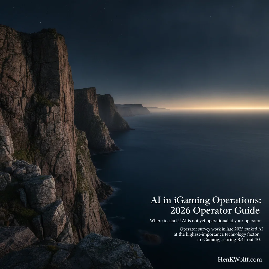 Vast, rugged coastal landscape at blue hour with imposing cliffs and golden horizon light.