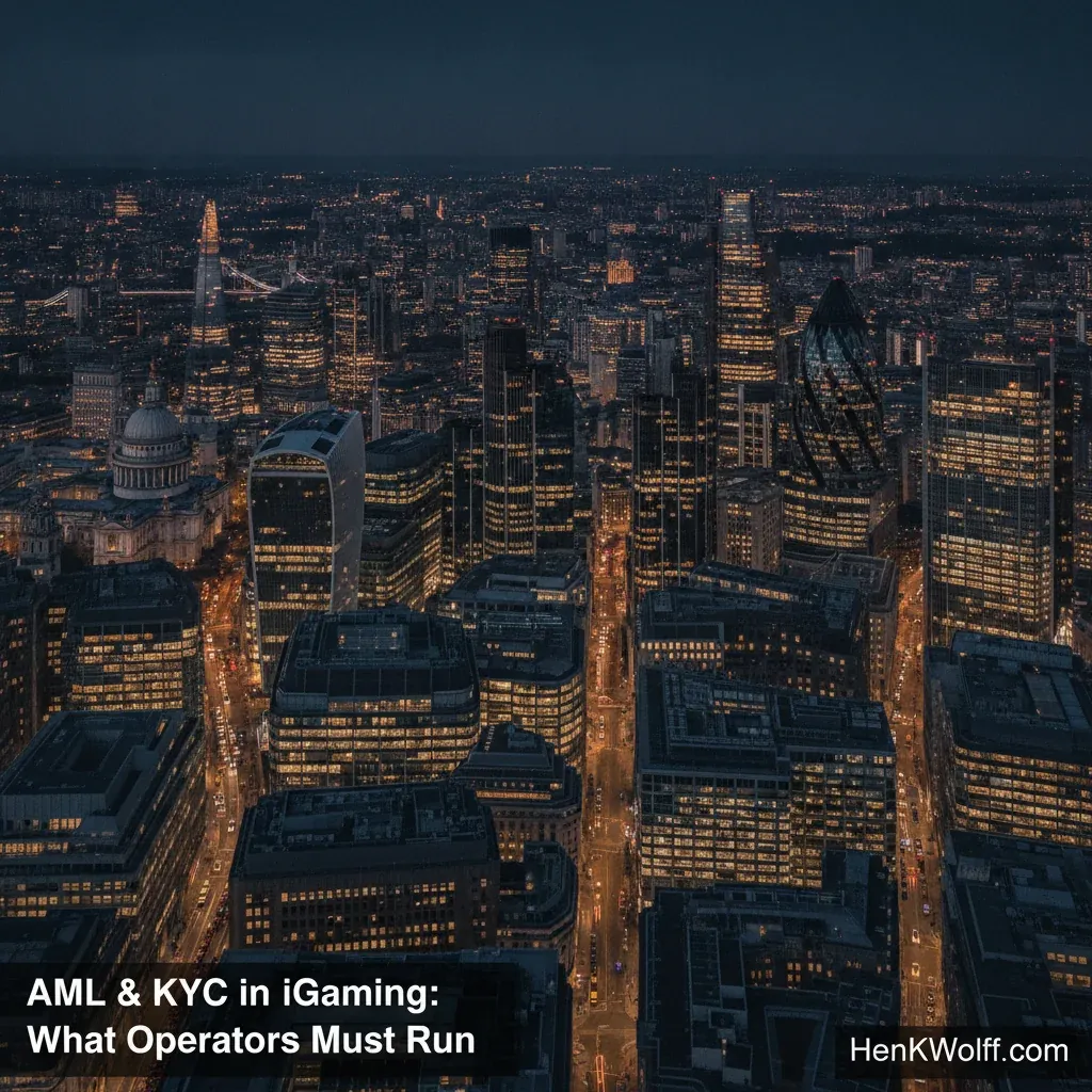London financial district skyline at blue hour, showing numerous lit buildings and atmospheric depth