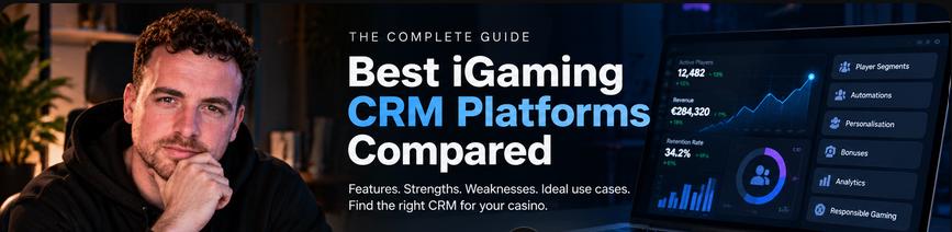Henk Wolff featured in Best iGaming CRM platforms compared, with a CRM performance dashboard