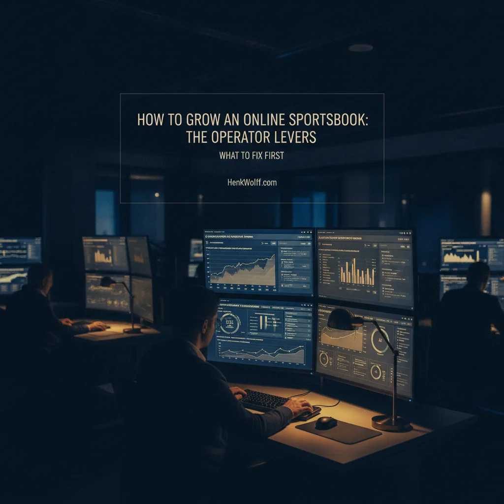Sportsbook operations center with screens displaying retention data