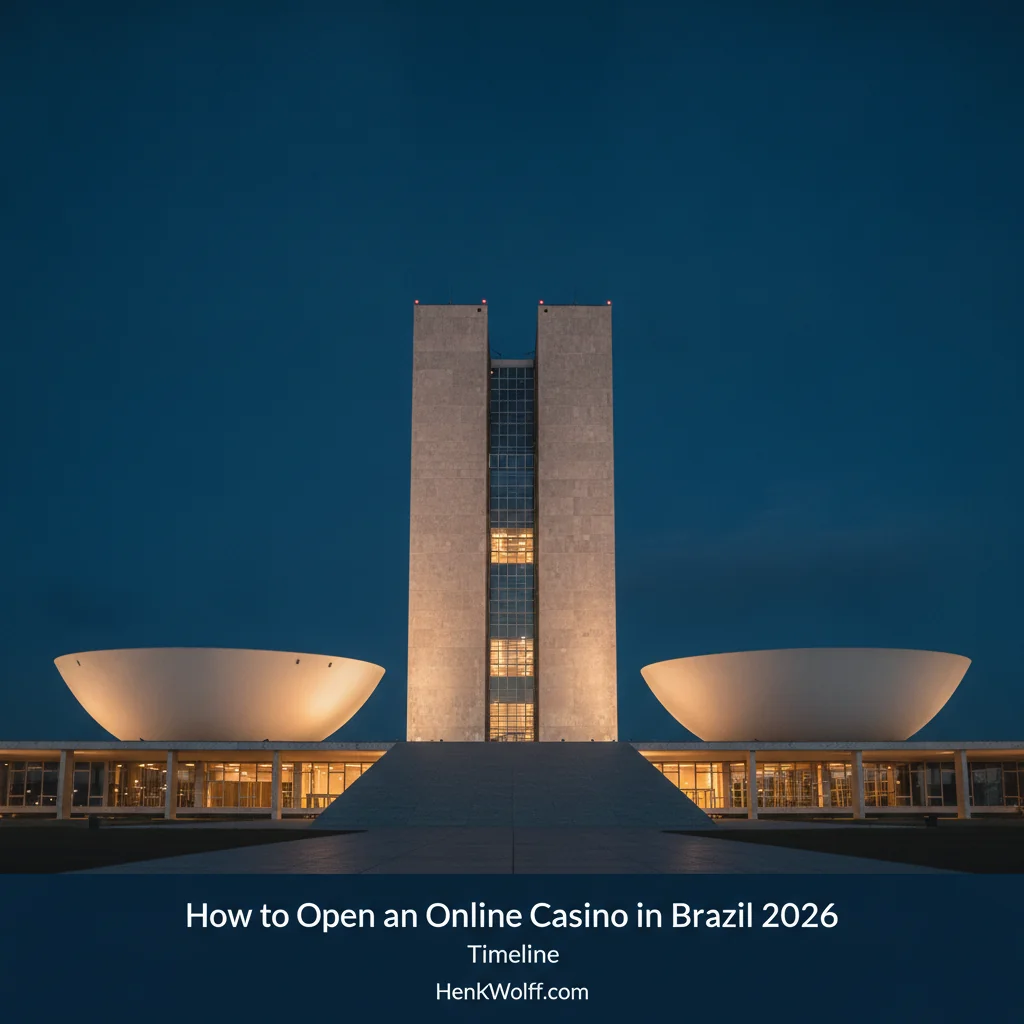 National Congress of Brazil building exterior at blue hour in Brasília, representing regulatory timeline.