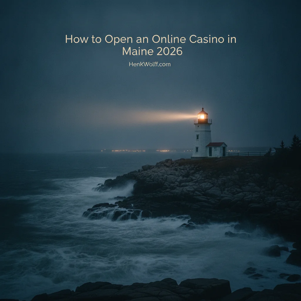 Lighthouse on a rugged Maine coastline at blue hour, symbolizing regulatory vigilance.