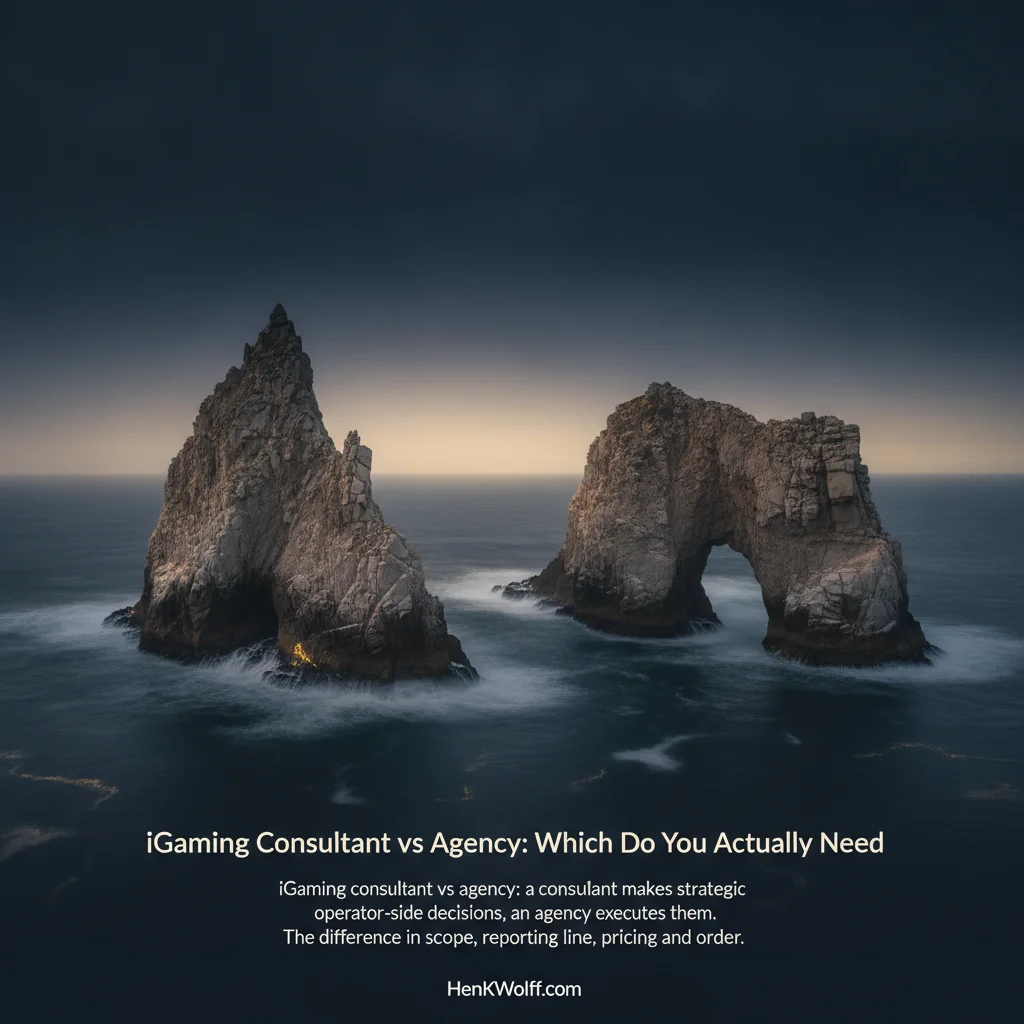 Rugged coastline with two distinct rock formations at twilight, highlighting separation.