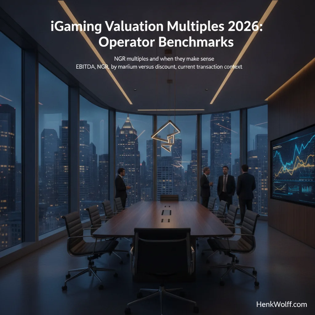 Modern executive boardroom overlooking a city financial district at twilight, suggesting valuation strategy.