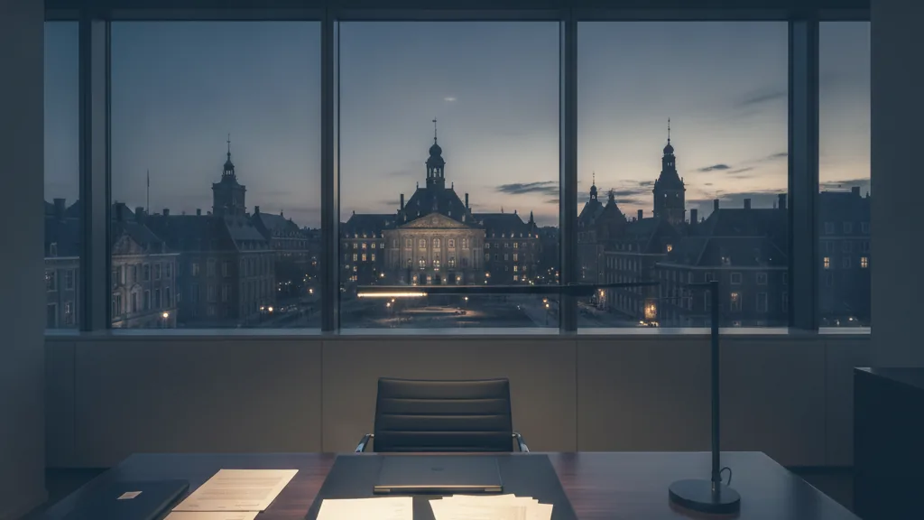 Corporate finance office representing capital requirements - Application capital and corporate structure