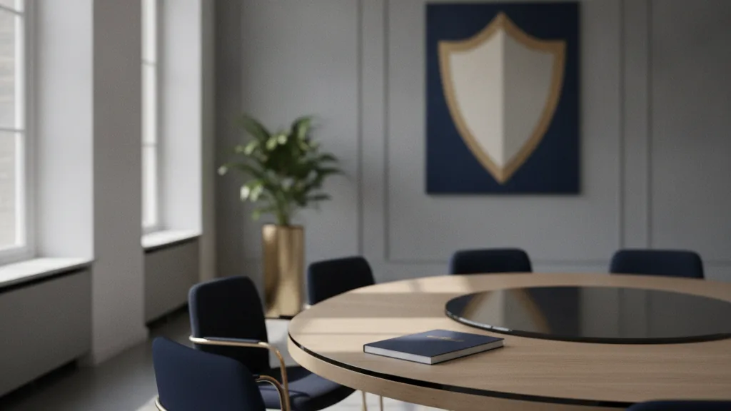 Calm institutional setting representing responsible gambling - RA (Responsible Gambling) framework