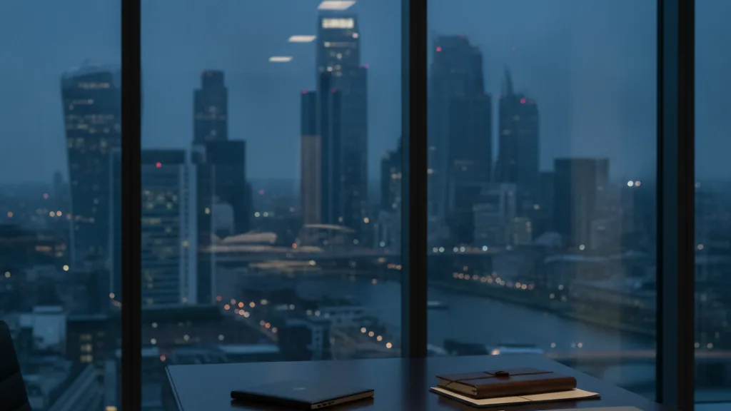 Corporate finance office representing capital requirements - Capital adequacy: minimum and realistic