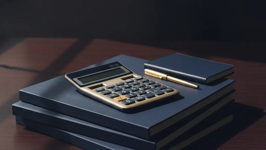 Financial still life representing cost and budget - Year-one realistic total cost scenarios
